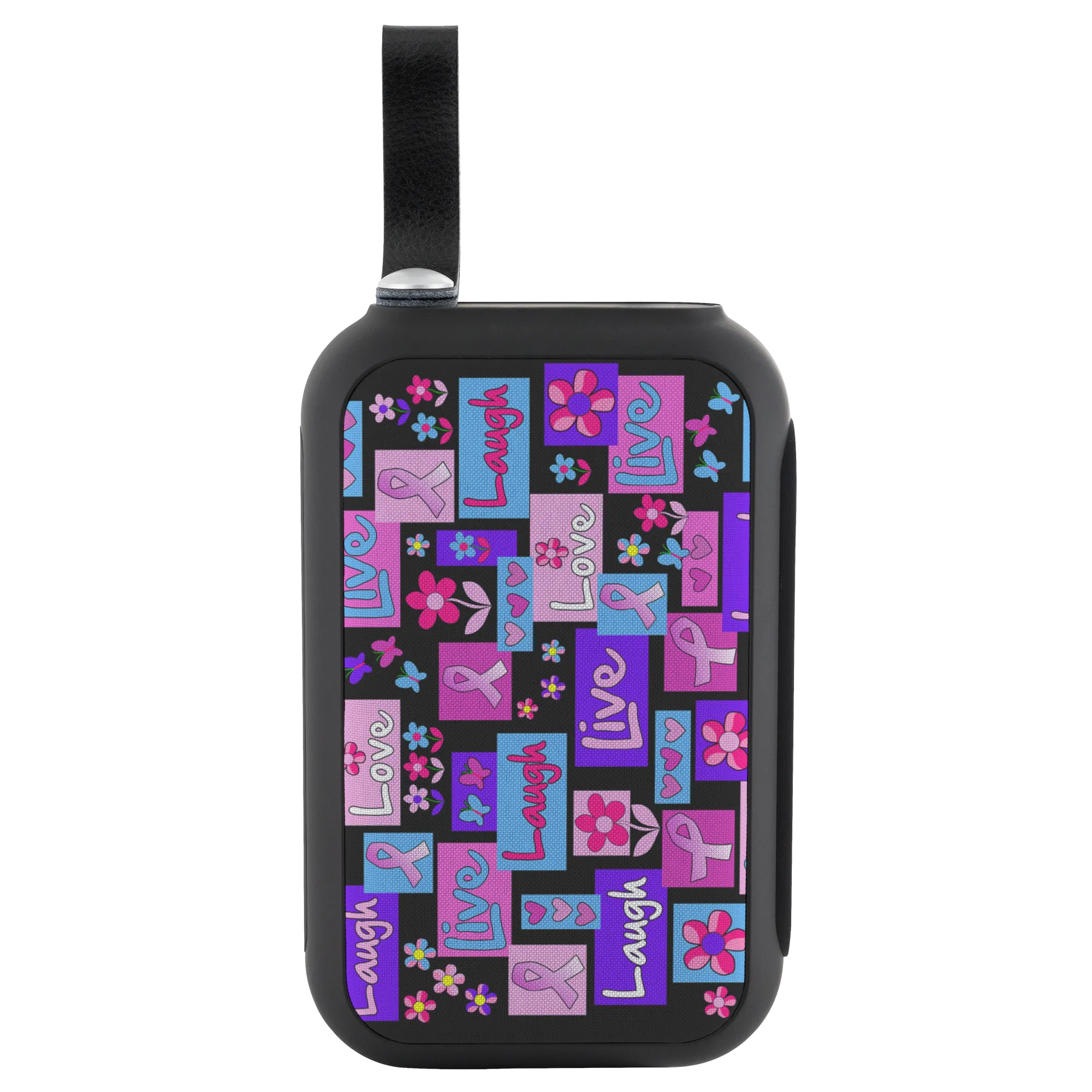 Live, Love, Laugh Pink Ribbon Bluetooth Speaker - 10 Watts