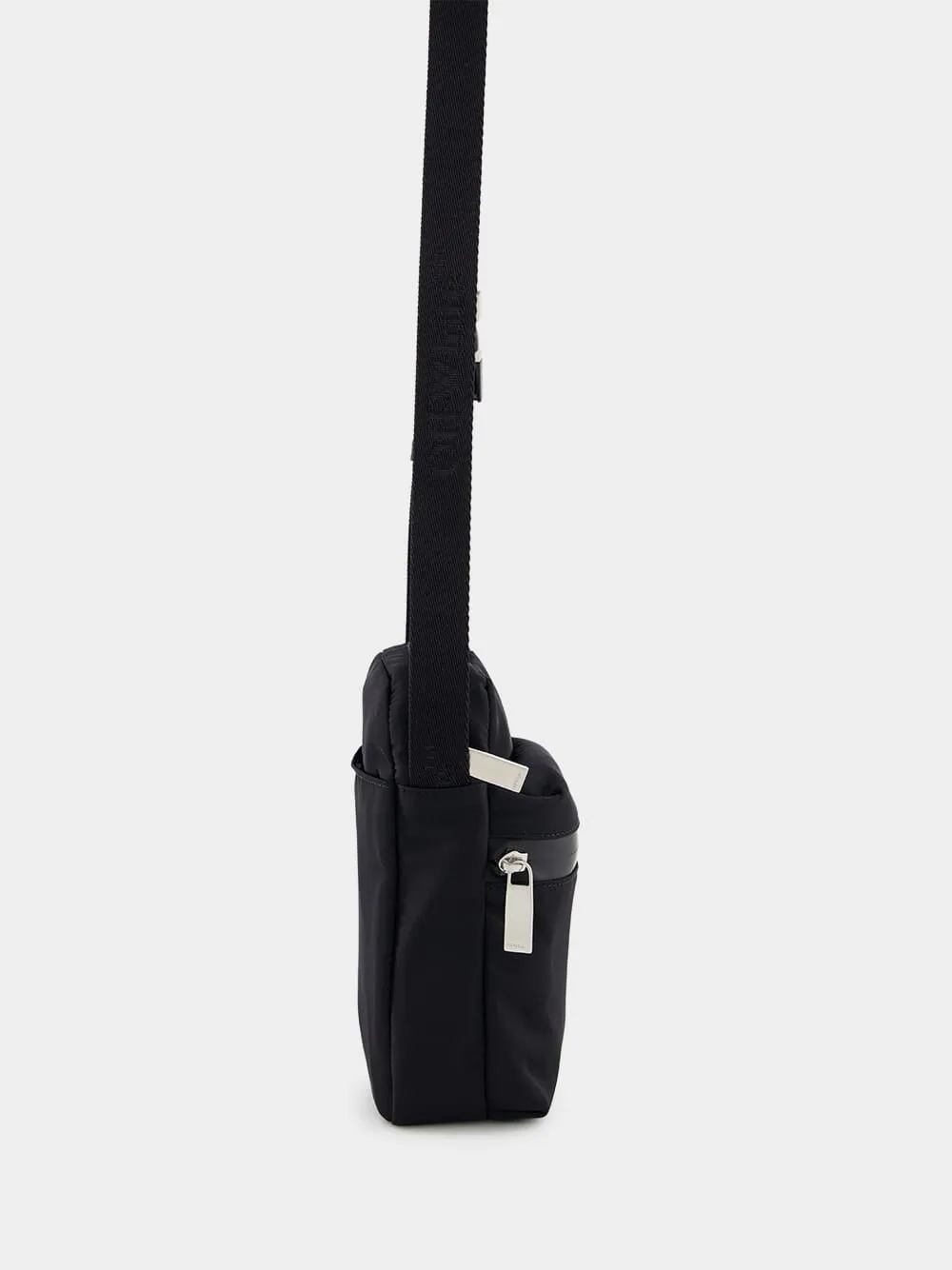 Logo-Print Shell Messenger Bag