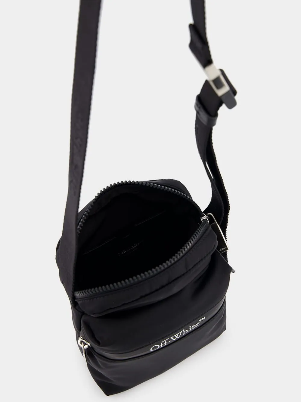Logo-Print Shell Messenger Bag