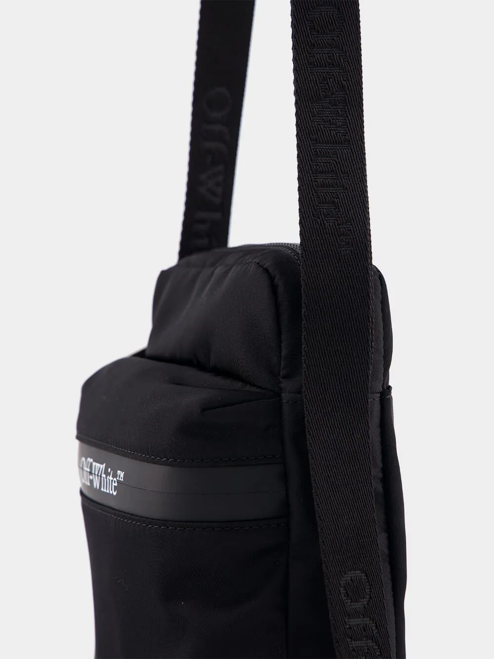 Logo-Print Shell Messenger Bag