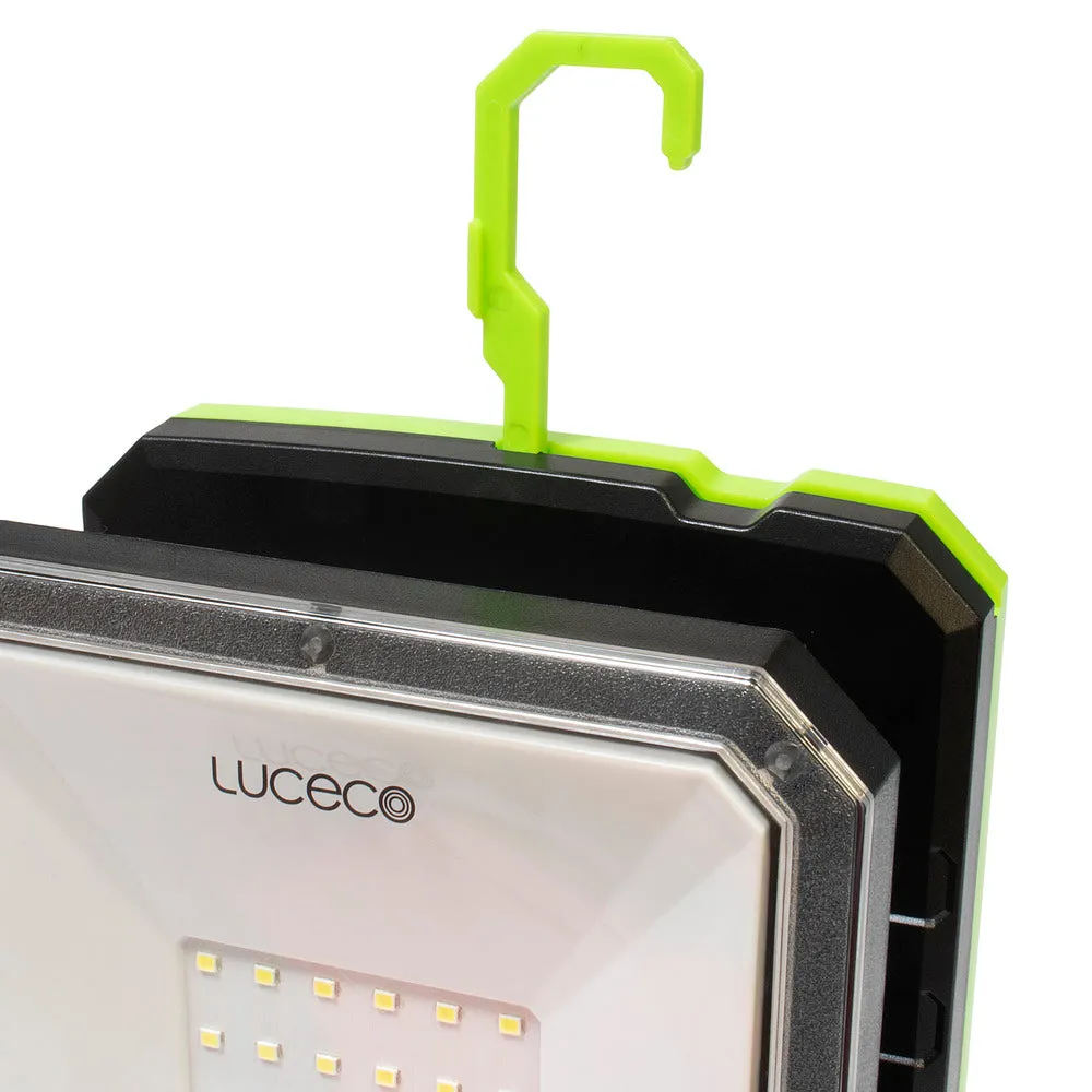 Luceco LILM13G65 Rechargeable Folding Magnetic Worklight 1300lm 10W 6500K with Power Bank - USB-C Charged