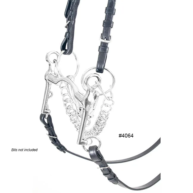 M. Toulouse Platinum Curb Rein And Bradoon Strap Conversion Set