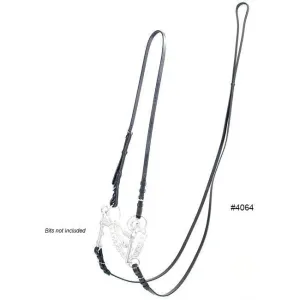 M. Toulouse Platinum Curb Rein And Bradoon Strap Conversion Set
