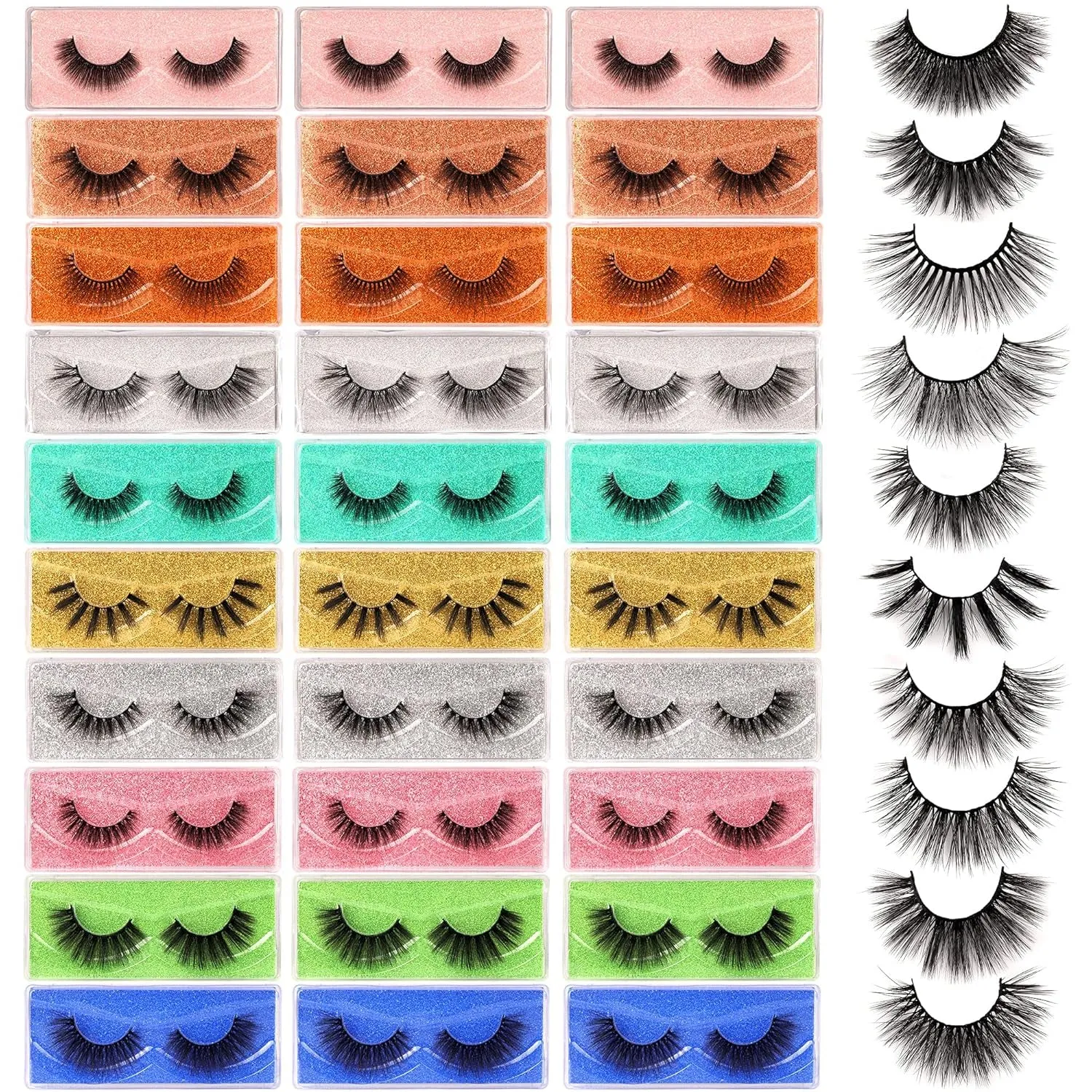 Magnetic Eyelashes without Eyeliner Reusable Magnetic Lashes Kit Natural Look Magnetic Eyelashes with Applicator No Glue Needed Magnetic Lashes with Magnets Cat Eye False Eyelashes by