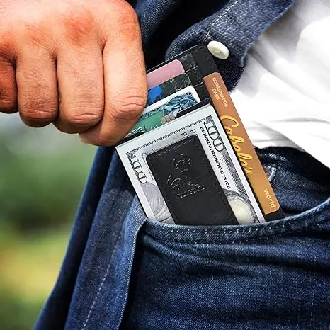 Magnetic Money Clip Card Case Slim