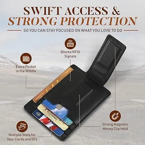 Magnetic Money Clip Card Case Slim