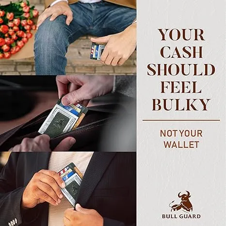 Magnetic Money Clip Card Case Slim