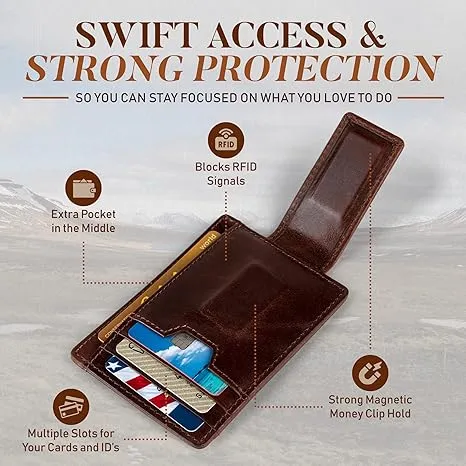 Magnetic Money Clip Card Case Slim