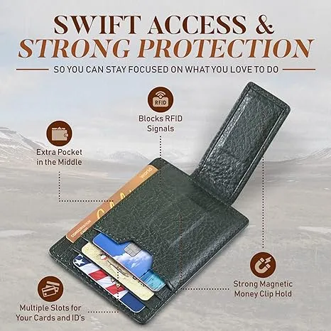 Magnetic Money Clip Card Case Slim