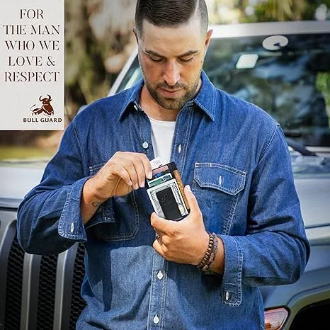 Magnetic Money Clip Card Case Slim