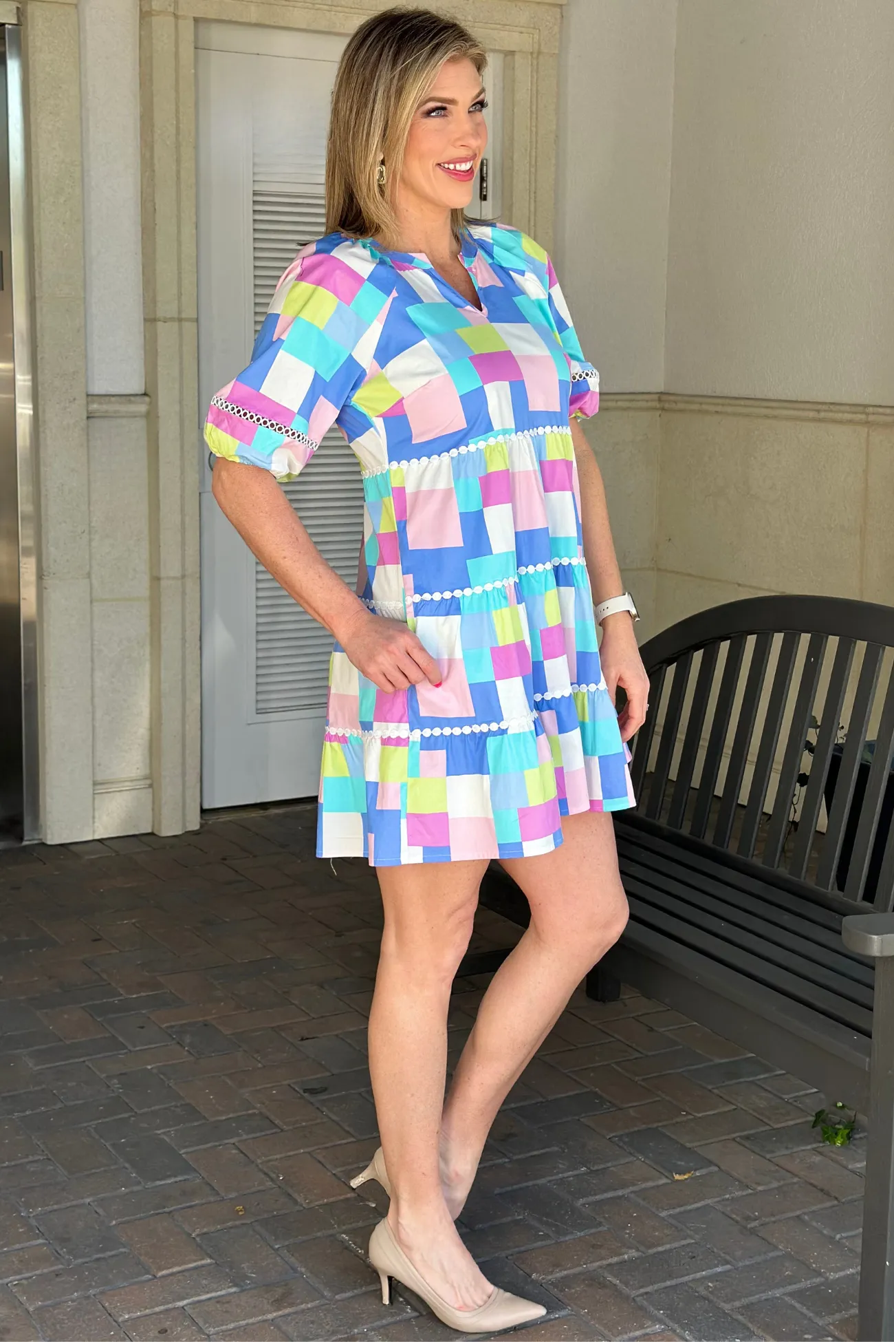 Mary Square Palmer Picnic Party Dress