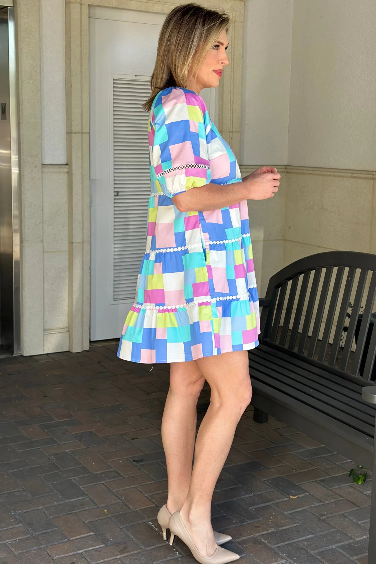 Mary Square Palmer Picnic Party Dress