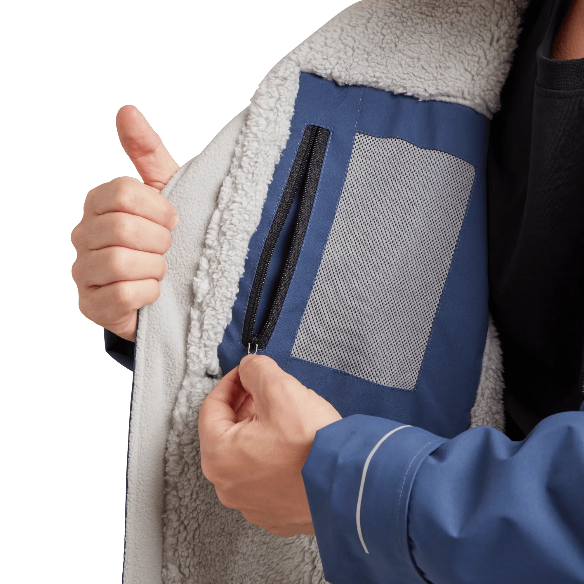 Men's Long Sleeve Waterproof Dry Changing Robe Alter Evo - Admiral Blue