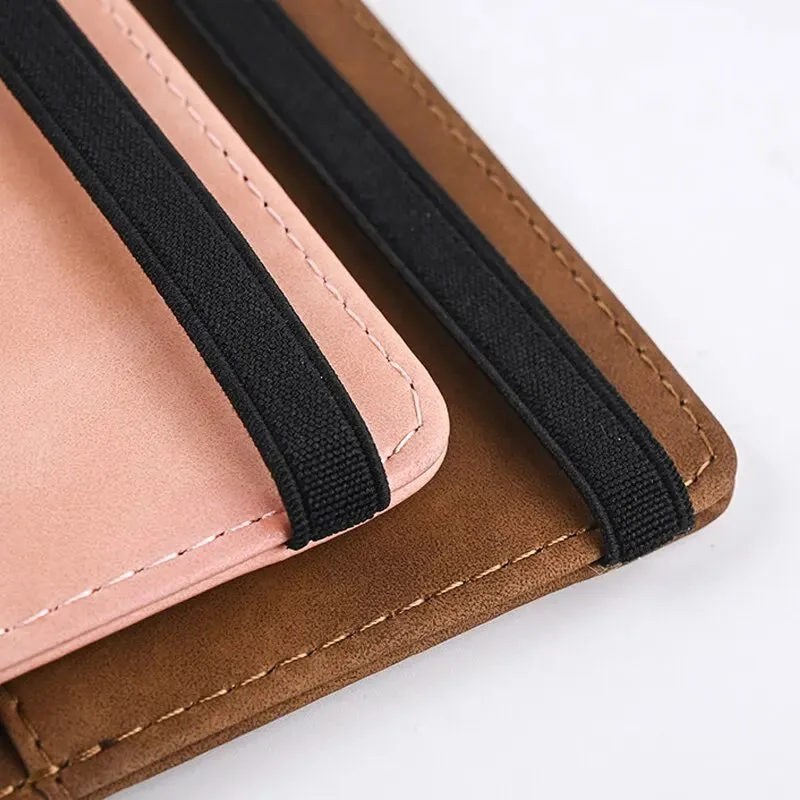Men’s PU Leather Travel Wallet – RFID-Blocking Passport Holder with Card Slots