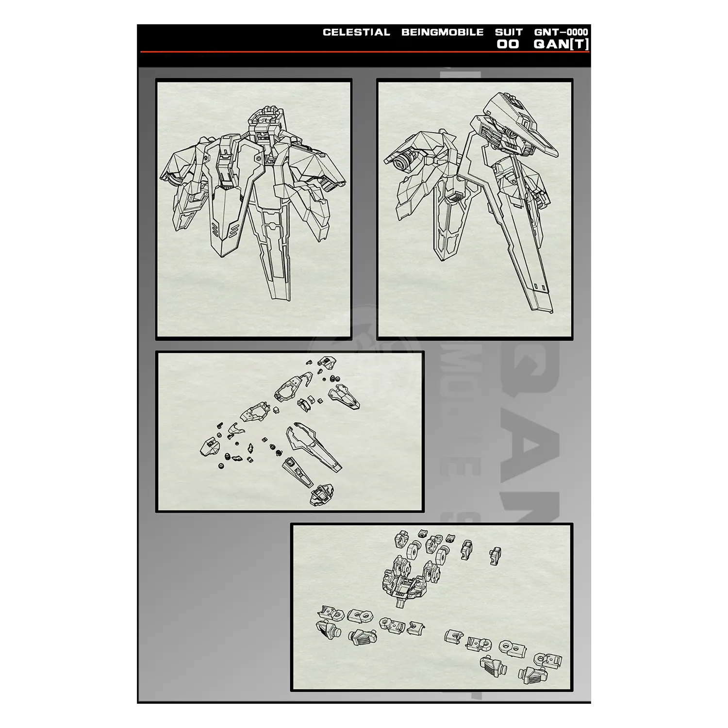 MG 00 Qan[T] "Space Knight" Resin Conversion Kit