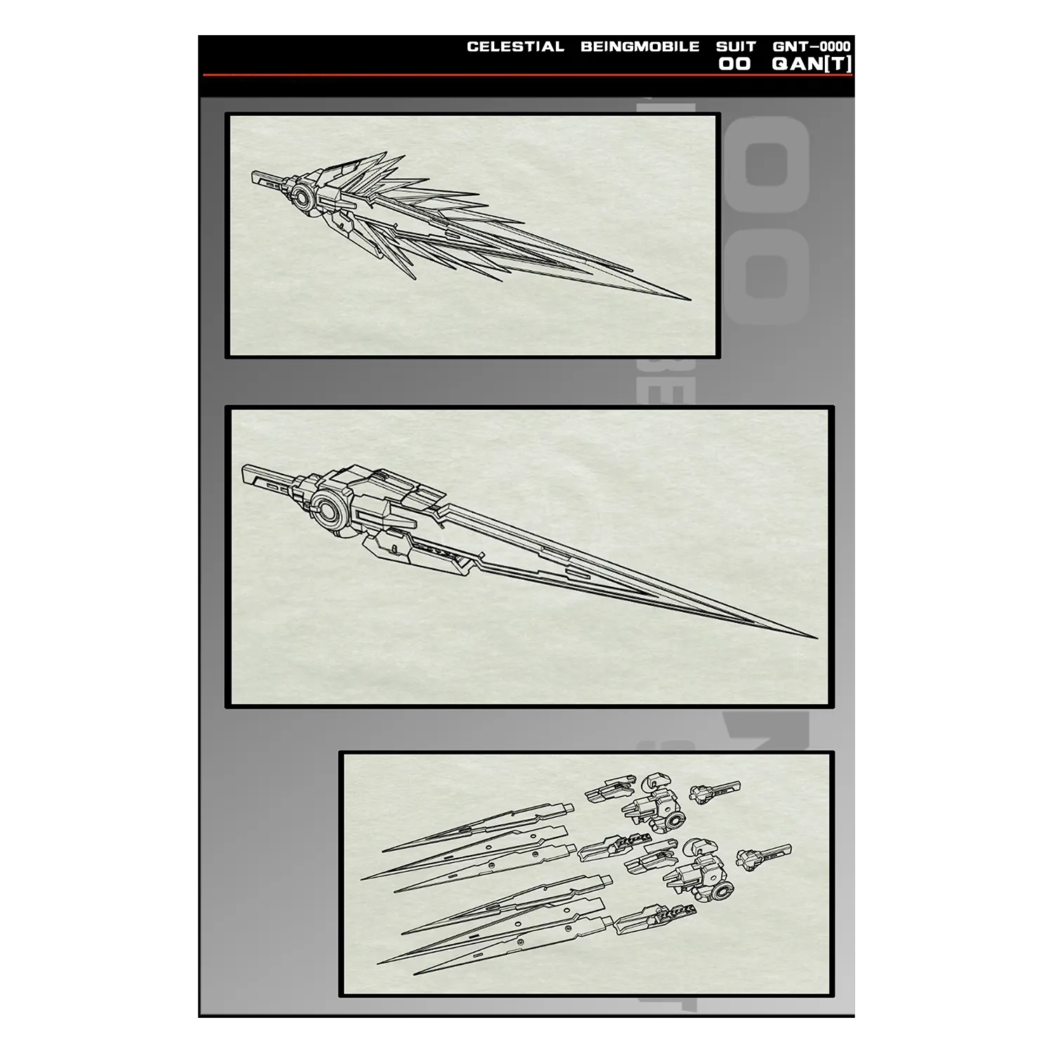 MG 00 Qan[T] "Space Knight" Resin Conversion Kit
