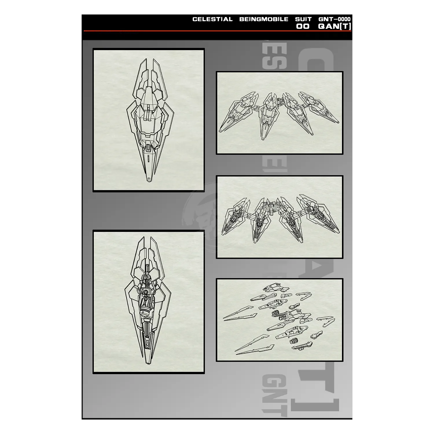 MG 00 Qan[T] "Space Knight" Resin Conversion Kit