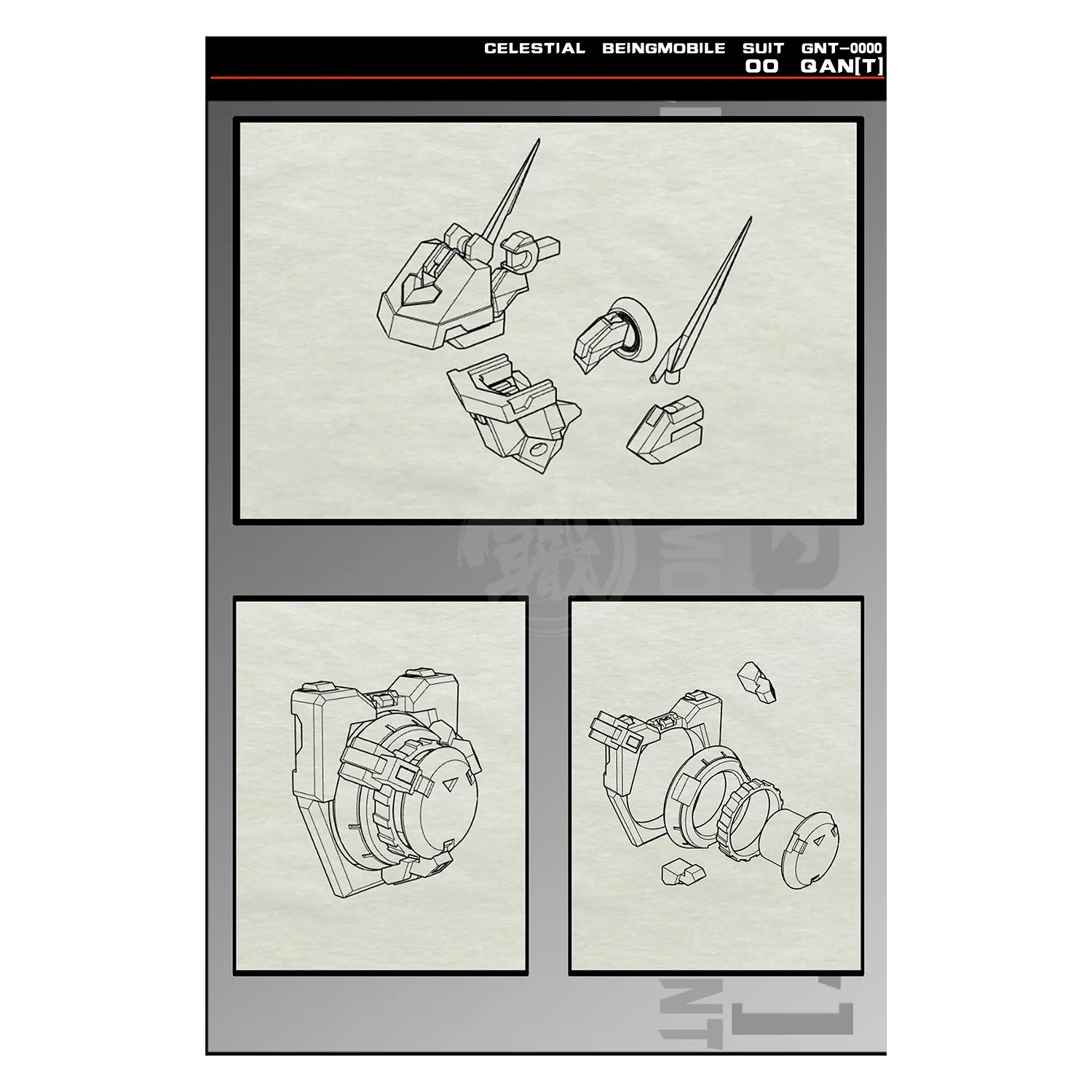 MG 00 Qan[T] "Space Knight" Resin Conversion Kit