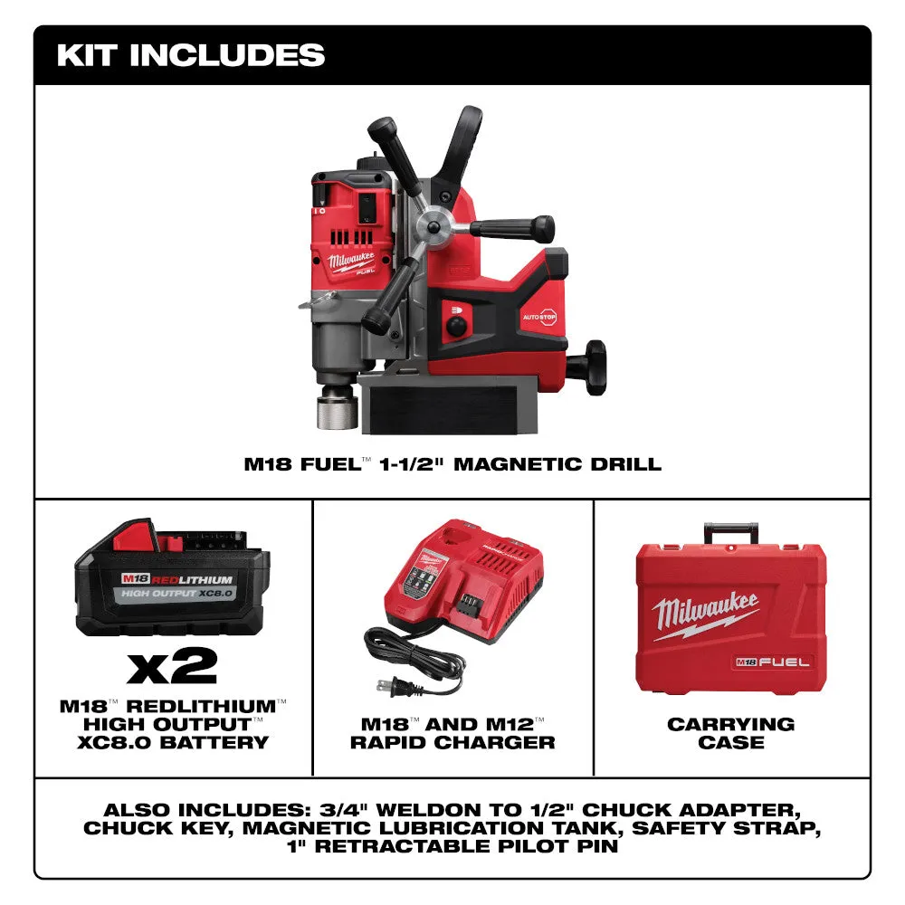 Milwaukee 2787-22HD M18 FUEL 1-1/2" Magnetic Drill Kit