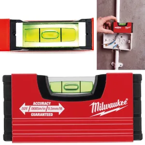 Milwaukee Mini Box Spirit Level Aluminium 10 cm