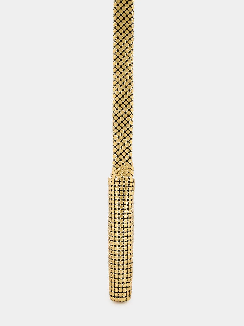 Mini Gold Pixel Mesh Bag