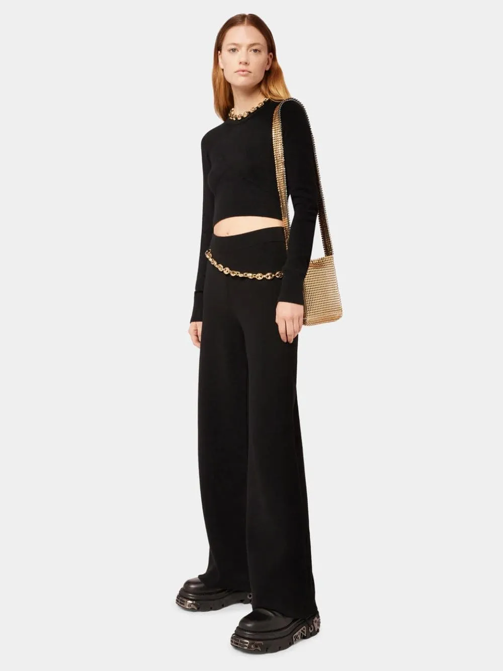 Mini Gold Pixel Mesh Bag