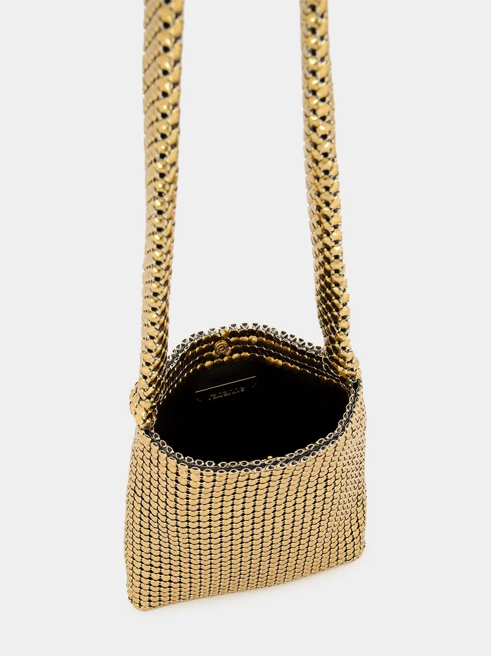 Mini Gold Pixel Mesh Bag