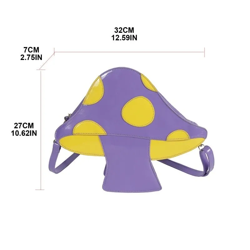 Mushroom-Shaped Crossbody Bag: Ladies' Purse and Handbag