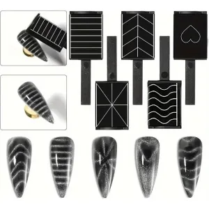 Nail Art - Magnetic Cat Eye 5 Piece Kit