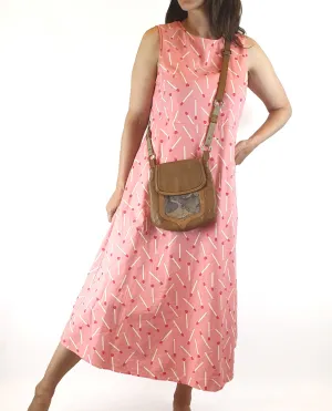 Nancybird brown leather crossbody bag