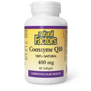 Natural Factors Coenzyme Q10 400mg 60 Softgels