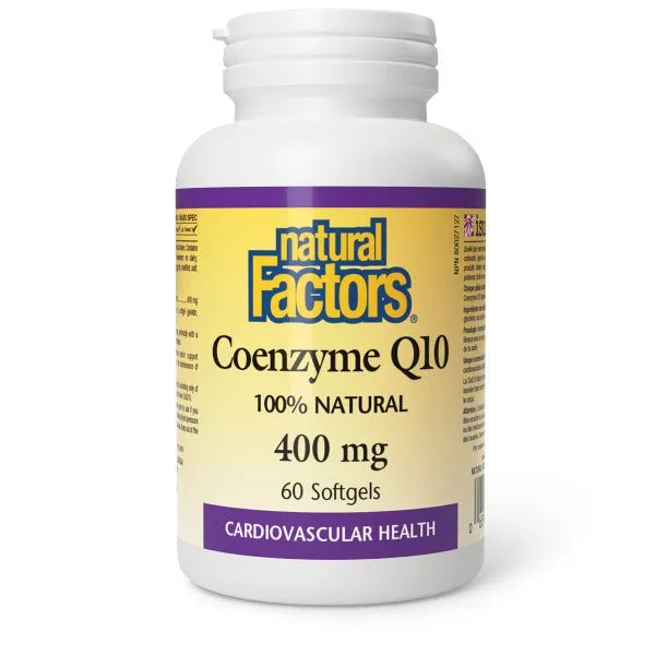 Natural Factors Coenzyme Q10 400mg 60 Softgels