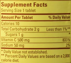 Nature Made Vitamina C 500 mg 250 Count caplets