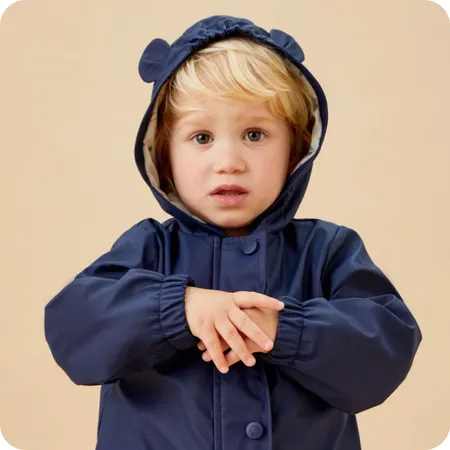 Navy Bear Waterproof Puddlesuit