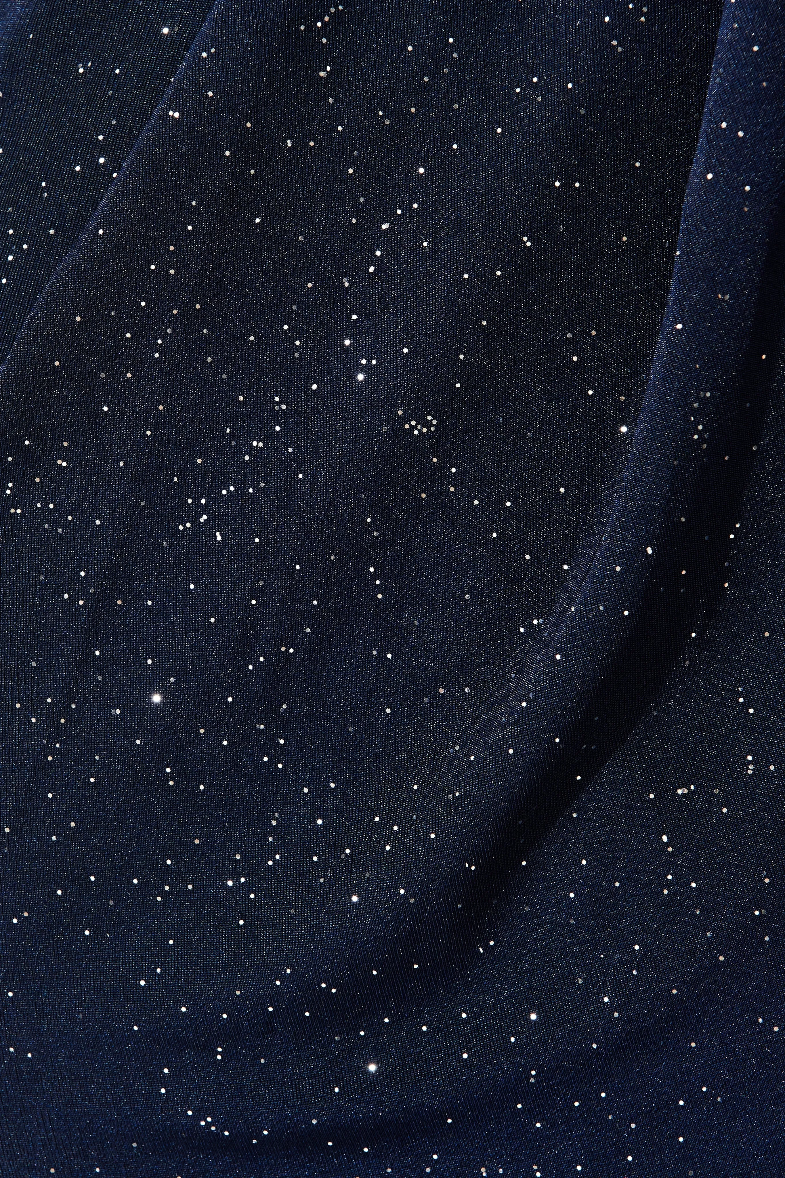 Navy Glitter Midi Dress - Amanda
