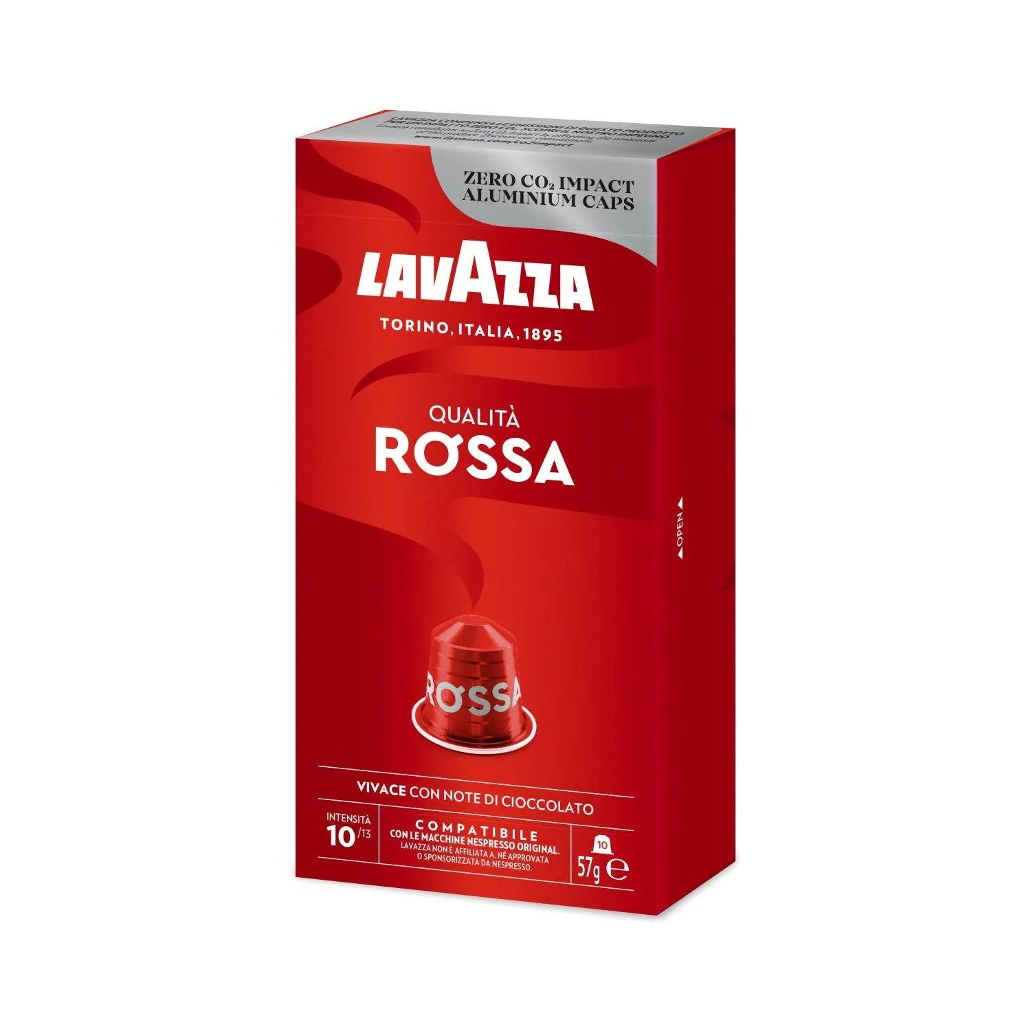 Nespresso Compatible Lavazza Qualita Rossa 20 Coffee Capsules