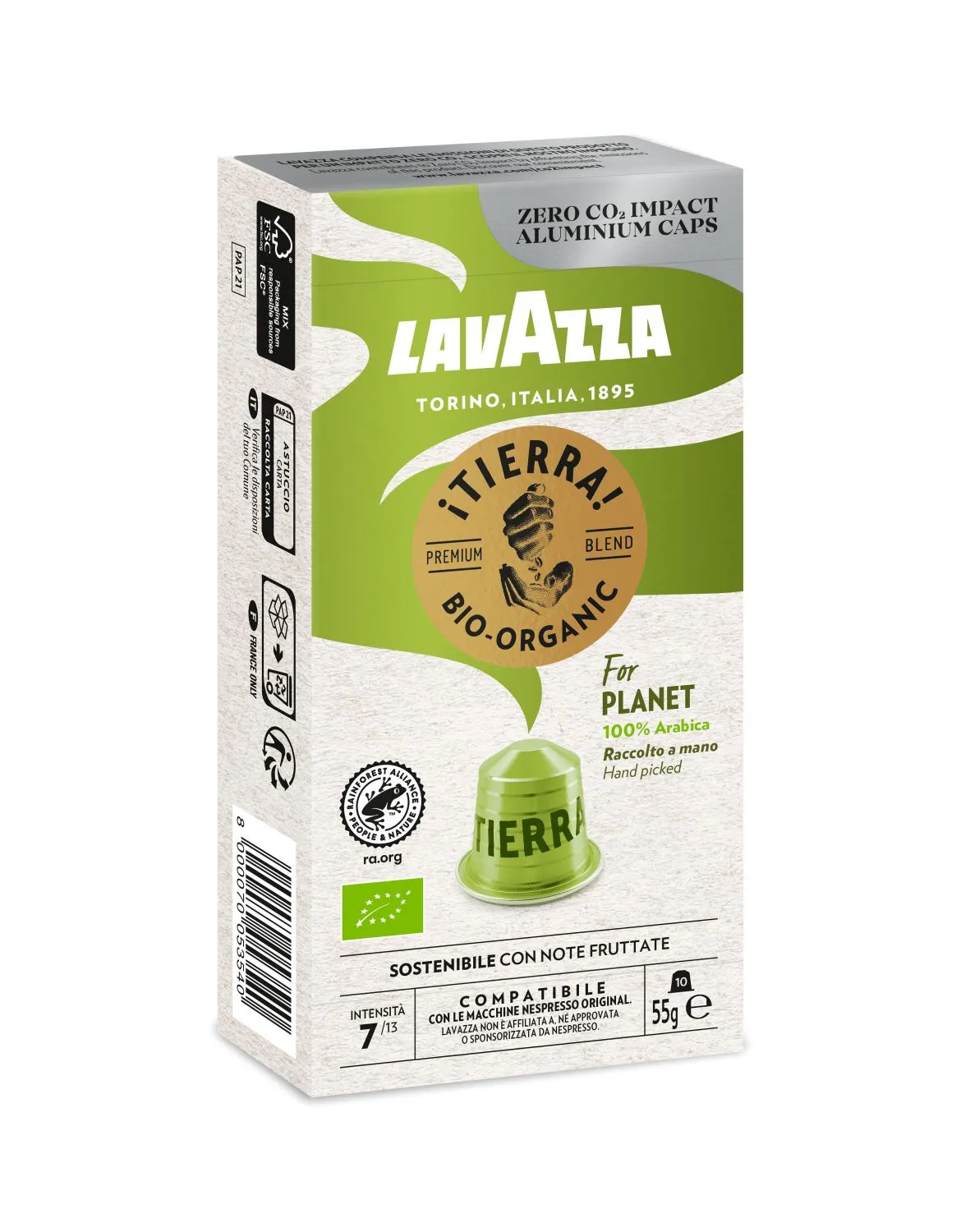 Nespresso Compatible Lavazza Tierra 50 Coffee Capsules
