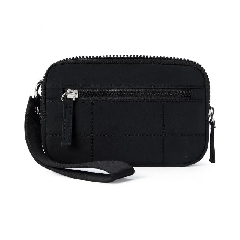 New Large Capacity Folded Grid Fits Phone Handbag Transparent PVC Window Pocket Wallet for Women