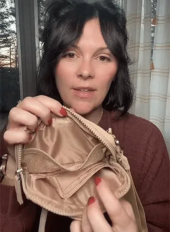New Large Capacity Folded Grid Fits Phone Handbag Transparent PVC Window Pocket Wallet for Women