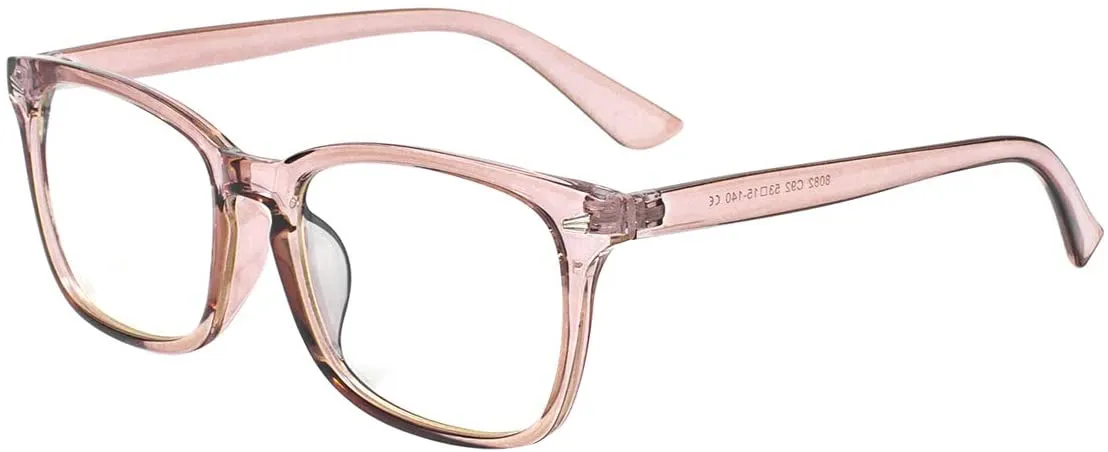 New MEETSUN Blue Light Blocking Glasses, Anti Eye Strain Headache (Sleep Better),Computer Glasses UV400 Transparent Lens, Coffee