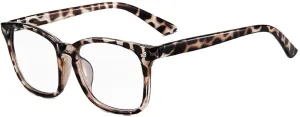 New MEETSUN Blue Light Blocking Glasses, Anti Eye Strain Headache (Sleep Better),Computer Glasses UV400 Transparent Lens, Leopard