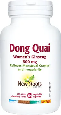 New Roots Dong Quai 500mg 100 Vegetarian Capsules
