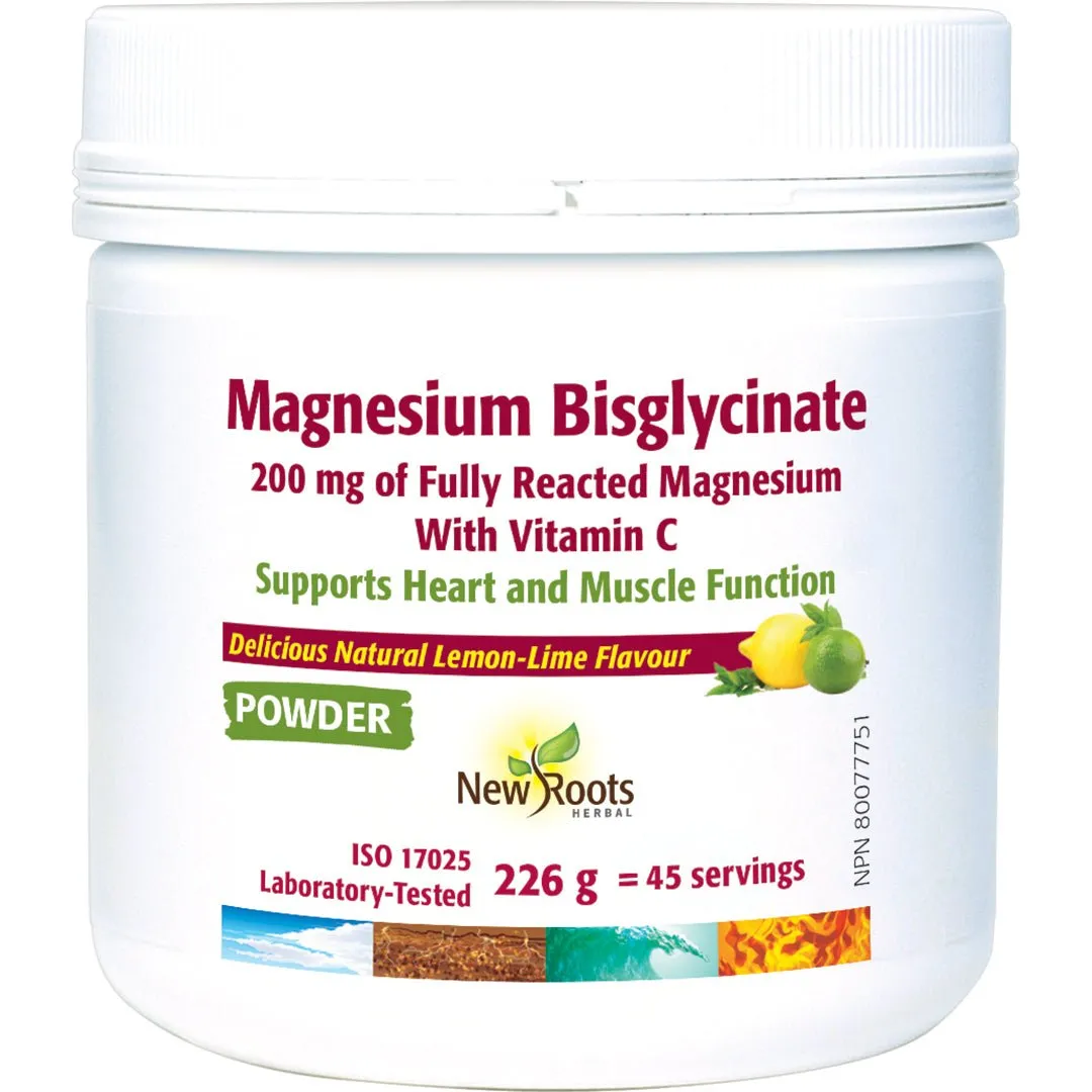 New Roots Magnesium Bisglycinate 226 Grams Powder