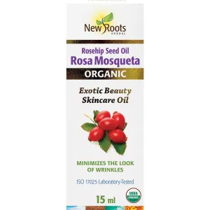 New Roots Organic Rosehip Seed Oil Rosa Mosqueta