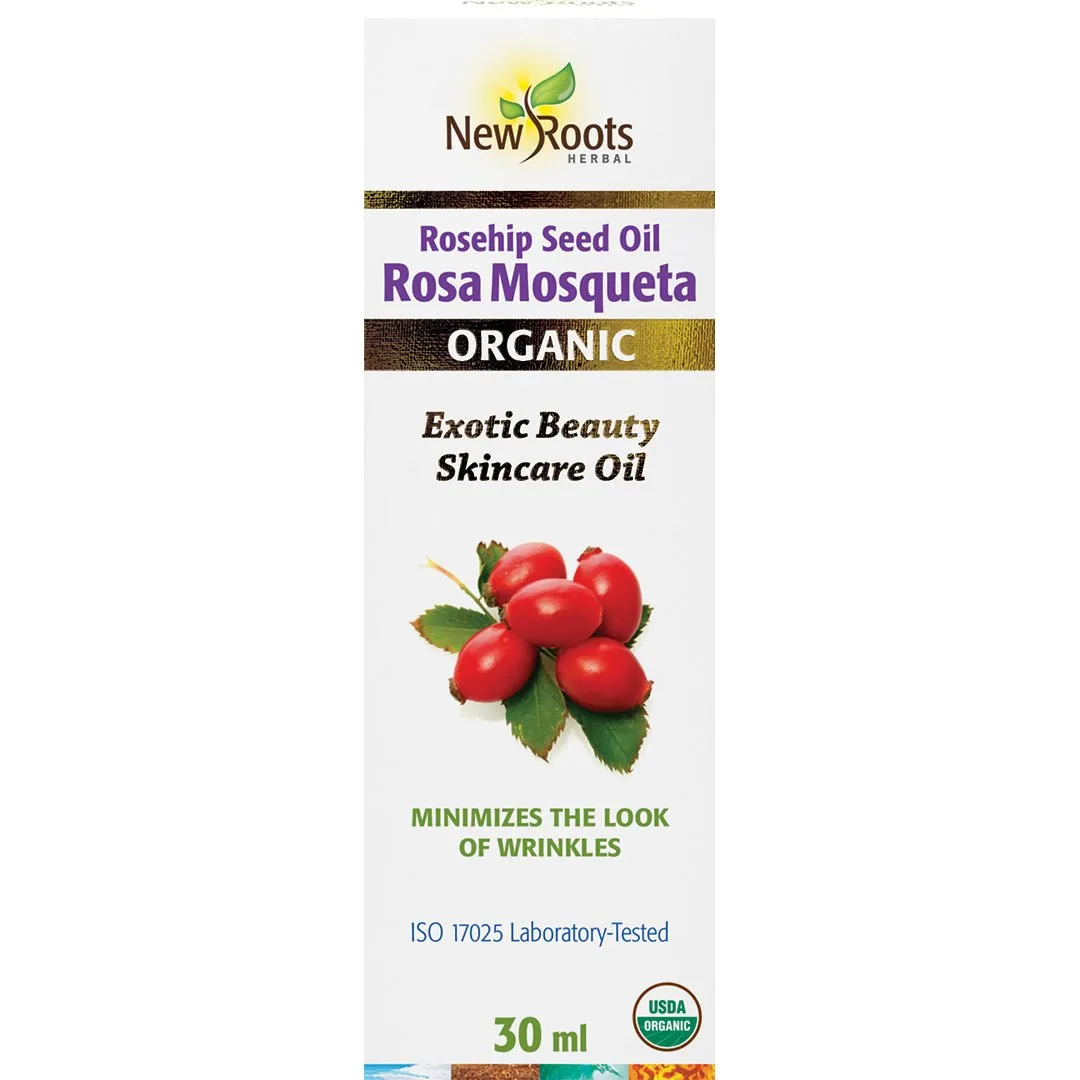 New Roots Organic Rosehip Seed Oil Rosa Mosqueta