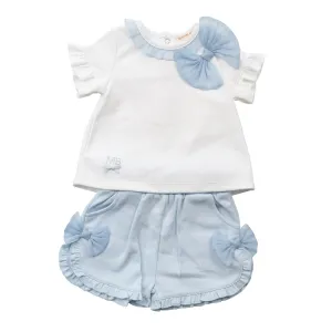 NEW SS25 Mintini Shorts Set white/Blue MB6498