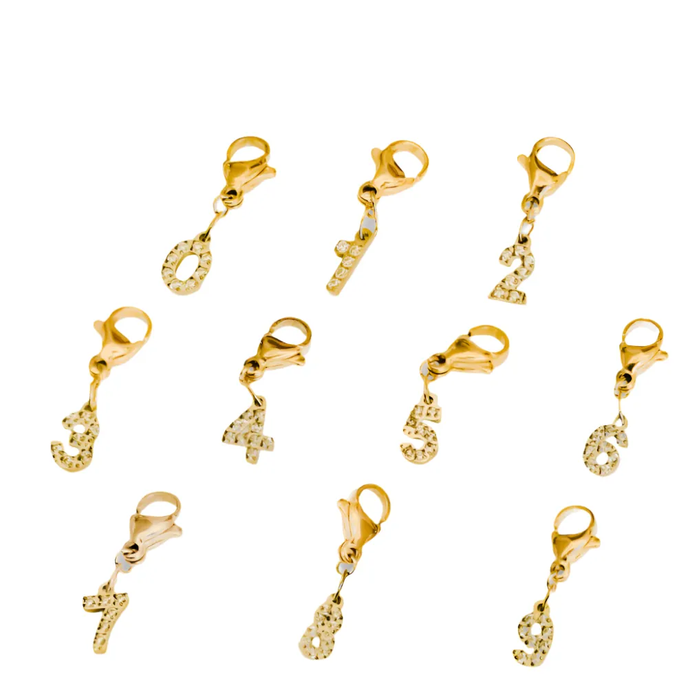 Number Charms | 10 Styles