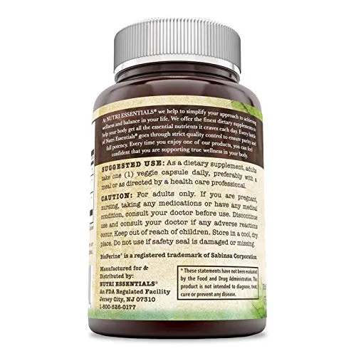 Nutri Essentials Turmeric Curcumin with BioPerine 755 mg 90 Veggie Capsules