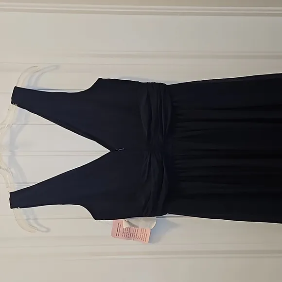 *NWT* Dessy Collection Vivian Diamond Sleeveless Draped Chiffon Maxi Dress