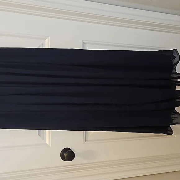 *NWT* Dessy Collection Vivian Diamond Sleeveless Draped Chiffon Maxi Dress